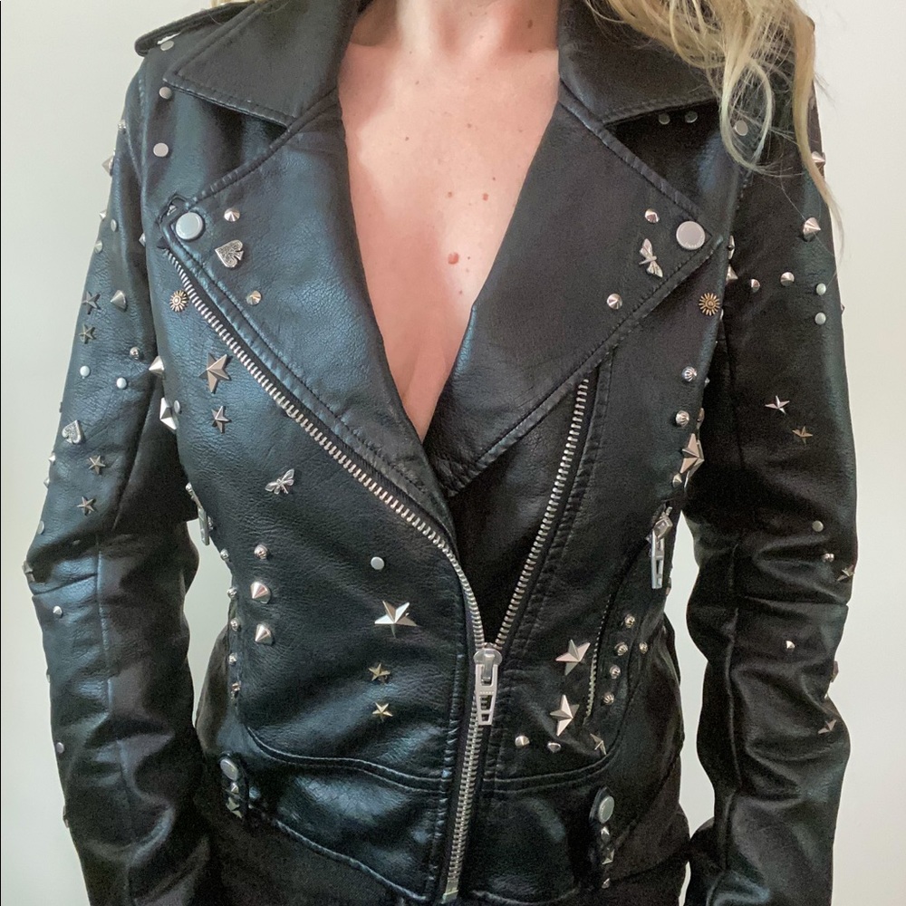 BlankNYC studded Faux Leather Jacket